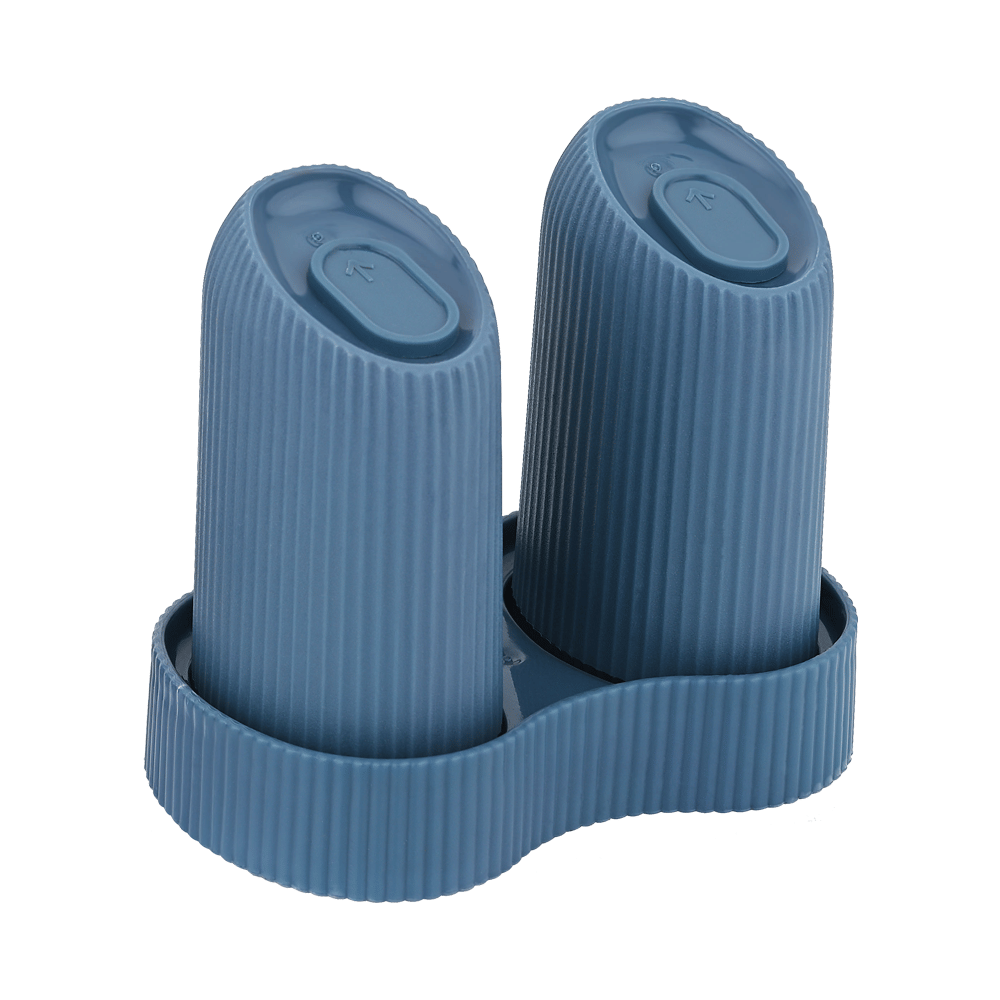     			Sonal Carter Plastic Blue Salt/Pepper Container ( Set of 2 )