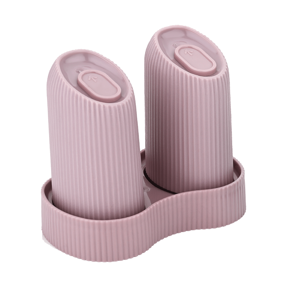     			Sonal Carter Plastic Pink Salt/Pepper Container ( Set of 2 )