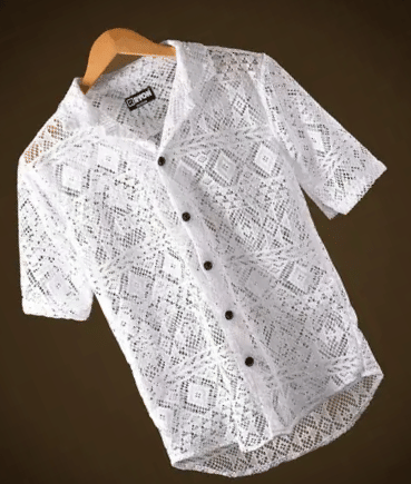     			TarrenT HunT Cotton Blend Regular Fit Self Design Half Sleeves Men's Casual Shirt - White ( Pack of 1 )