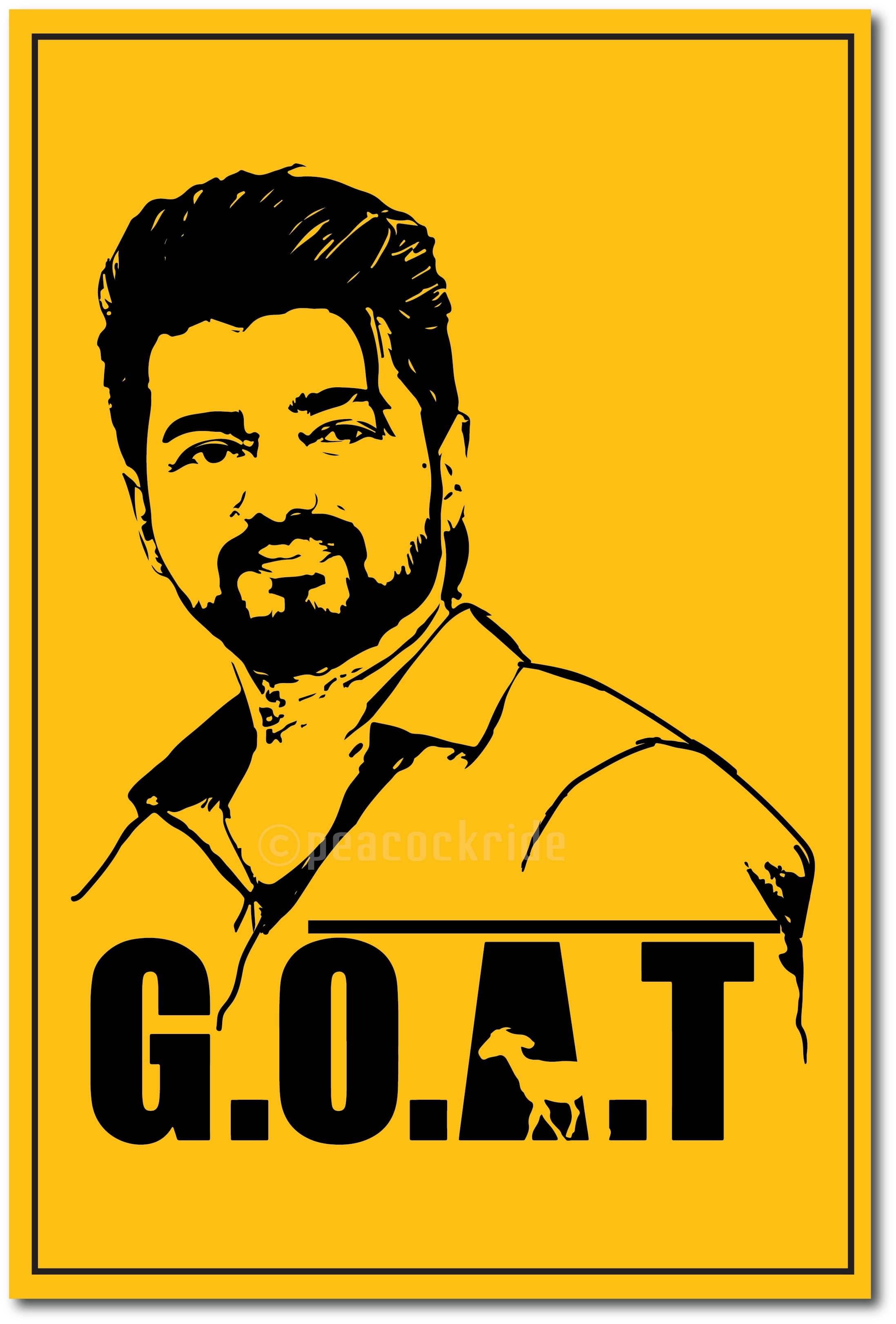     			Thalapathy Vijay I GOAT I TVK I Wall Poster