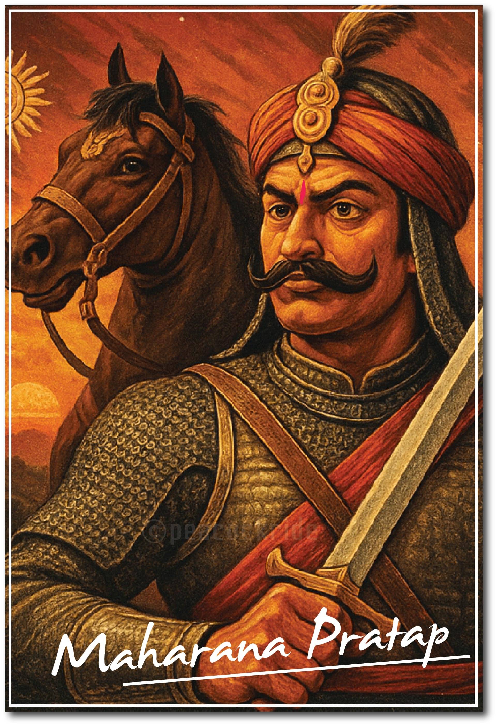     			The Kingdom of Mewar I Maharana Pratap I Rajput l Wall Poster