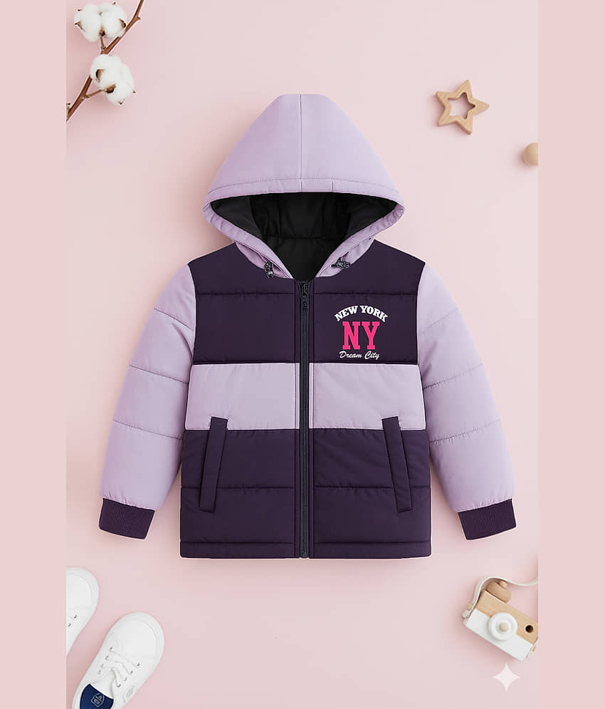 Trampoline Girls Polyester Quilted & Bomber Jacket For ( Pack of 1 , Purple ) - Jackets & Coats | Buy online on ZillyBuy