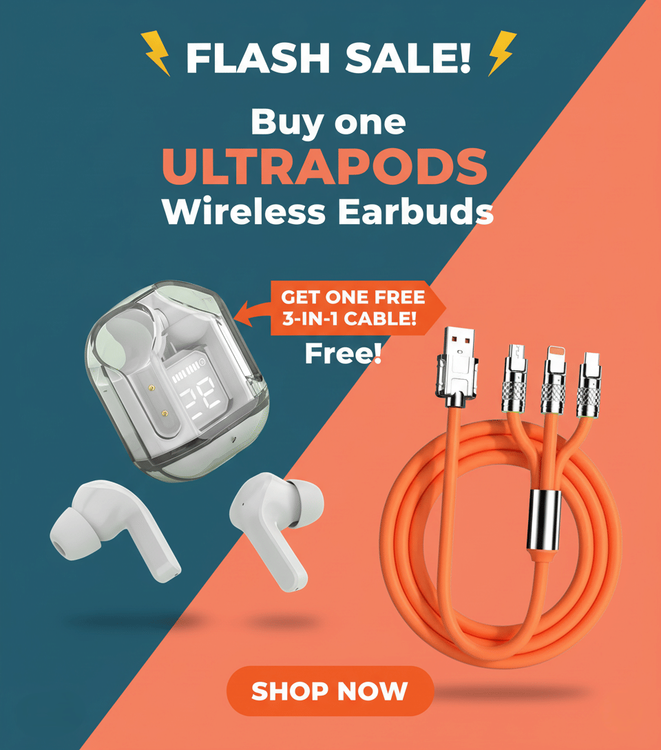    			Tws Ultrapods display bluetooth, Earbuds Pro + 3 in 1 data fast cable ,  Bluetooth Headphone + 3  in 1 charging cable