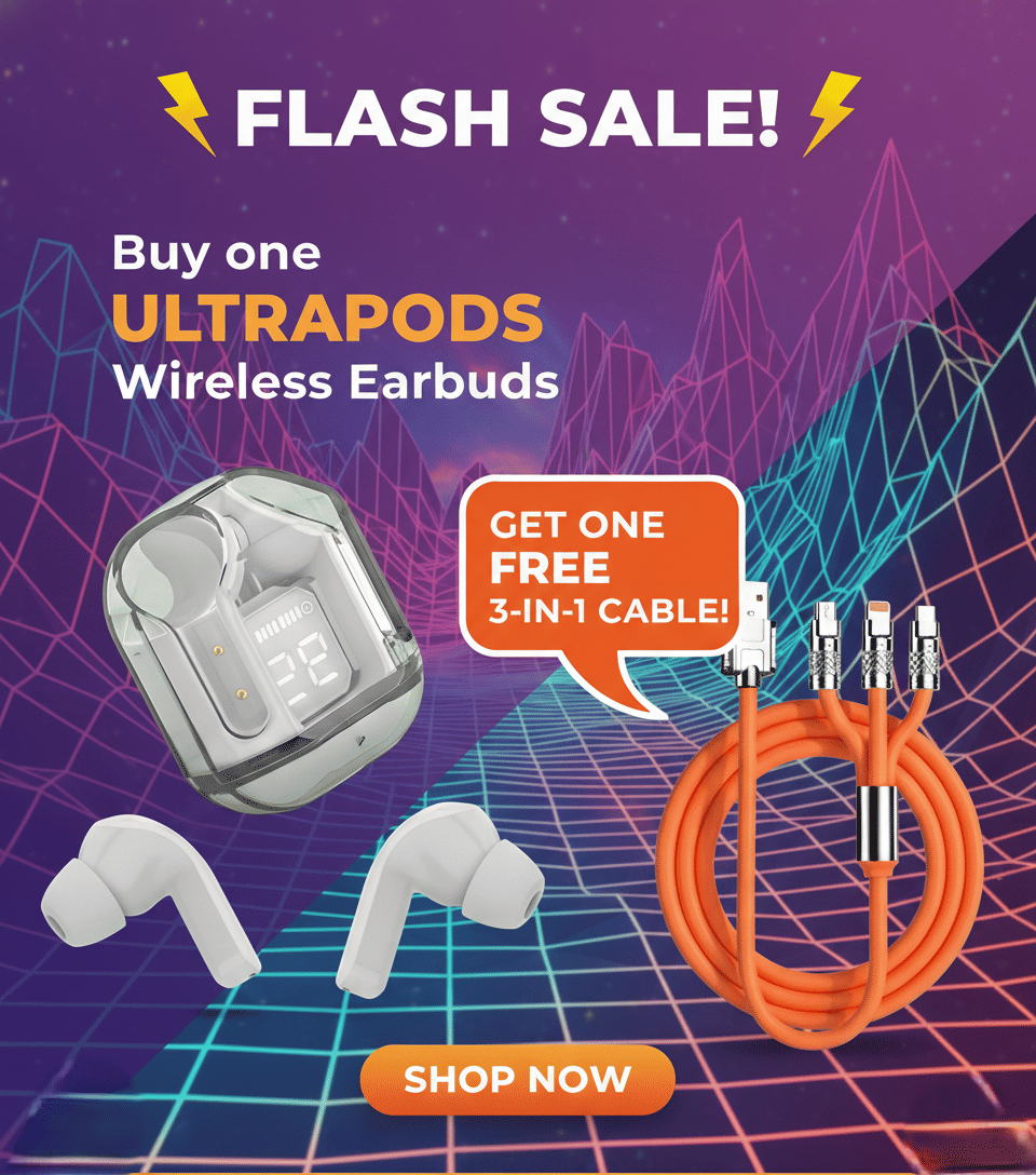     			Tws Ultrapods display bluetooth, Earbuds Pro + 3 in 1 data fast cable ,  Bluetooth Headphone + 3  in 1 charging cable