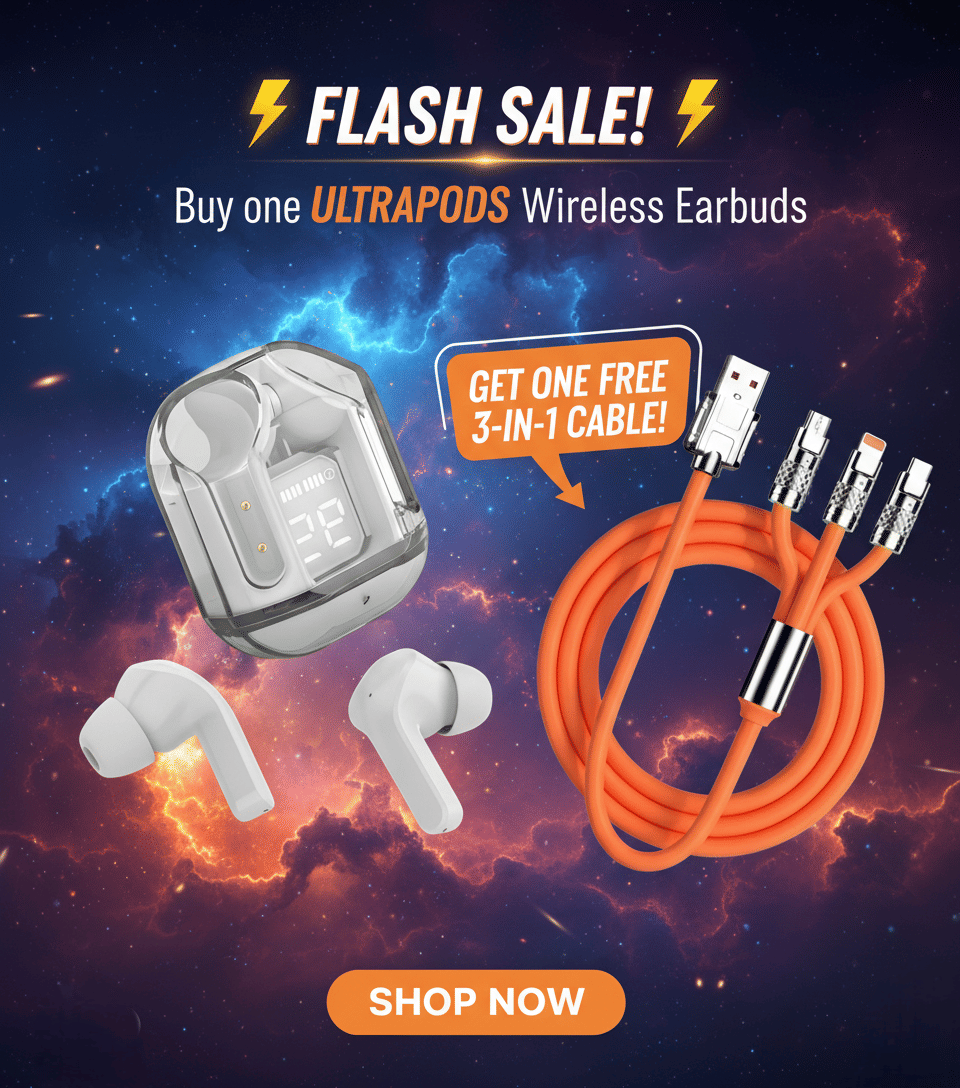     			Tws Ultrapods display bluetooth, Earbuds Pro + 3 in 1 data fast cable ,  Bluetooth Headphone + 3  in 1 charging cable