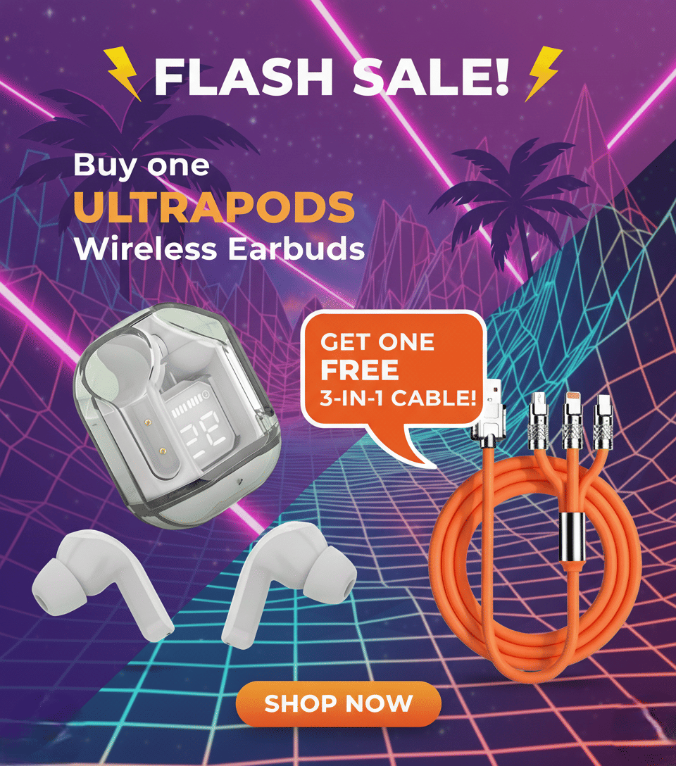     			Tws Ultrapods display bluetooth, Earbuds Pro + 3 in 1 data fast cable ,  Bluetooth Headphone + 3  in 1 charging cable