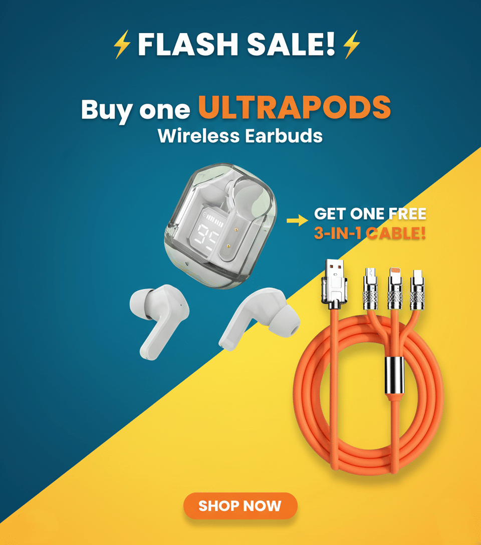     			Tws Ultrapods display bluetooth, Earbuds Pro + 3 in 1 data fast cable ,  Bluetooth Headphone + 3  in 1 charging cable