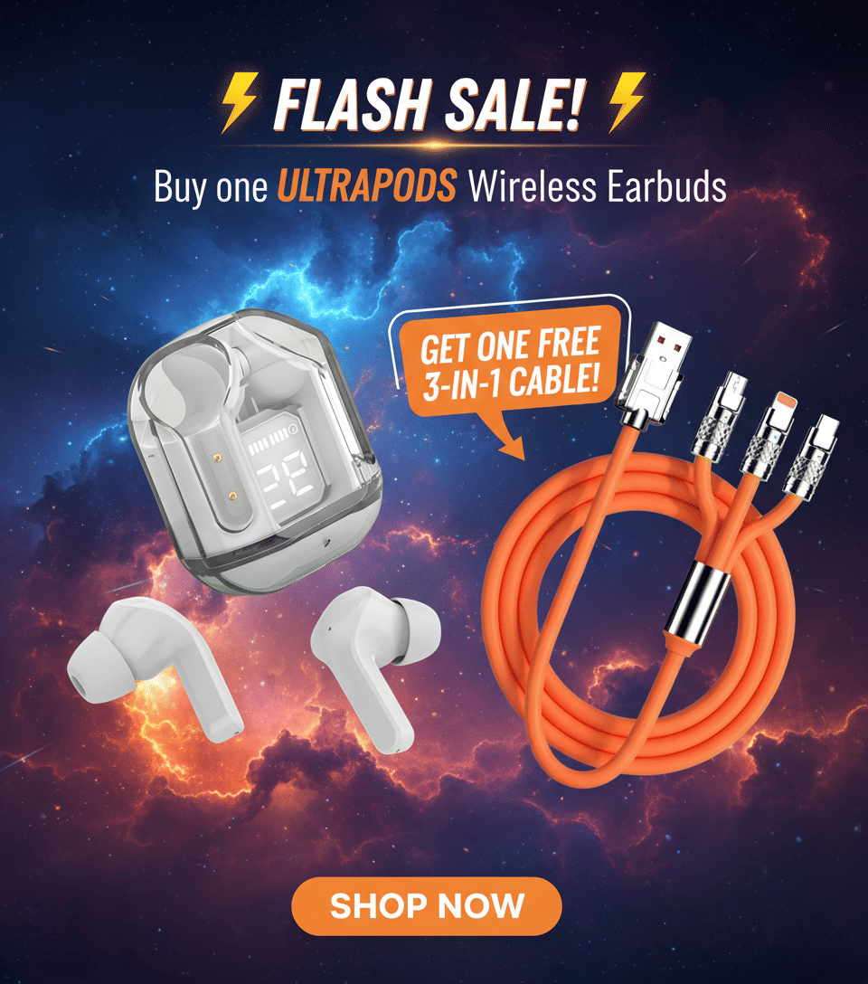     			Tws Ultrapods display bluetooth, Earbuds Pro + 3 in 1 data fast cable ,  Bluetooth Headphone + 3  in 1 charging cable