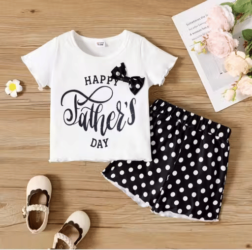     			WARSI BROTHER''S Pack of 1 Baby Girls Crepe T-shirt & Shorts ( Black )