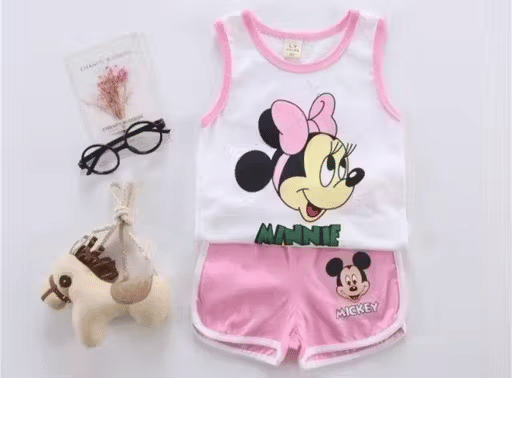WARSI BROTHER''S Pack of 1 Baby Girls Cotton Blend T-shirt & Shorts ( Pink ) WARSI BROTHER''S Pack of 1 Baby Girls Cotton Blend T-shirt & Shorts ( Pink )