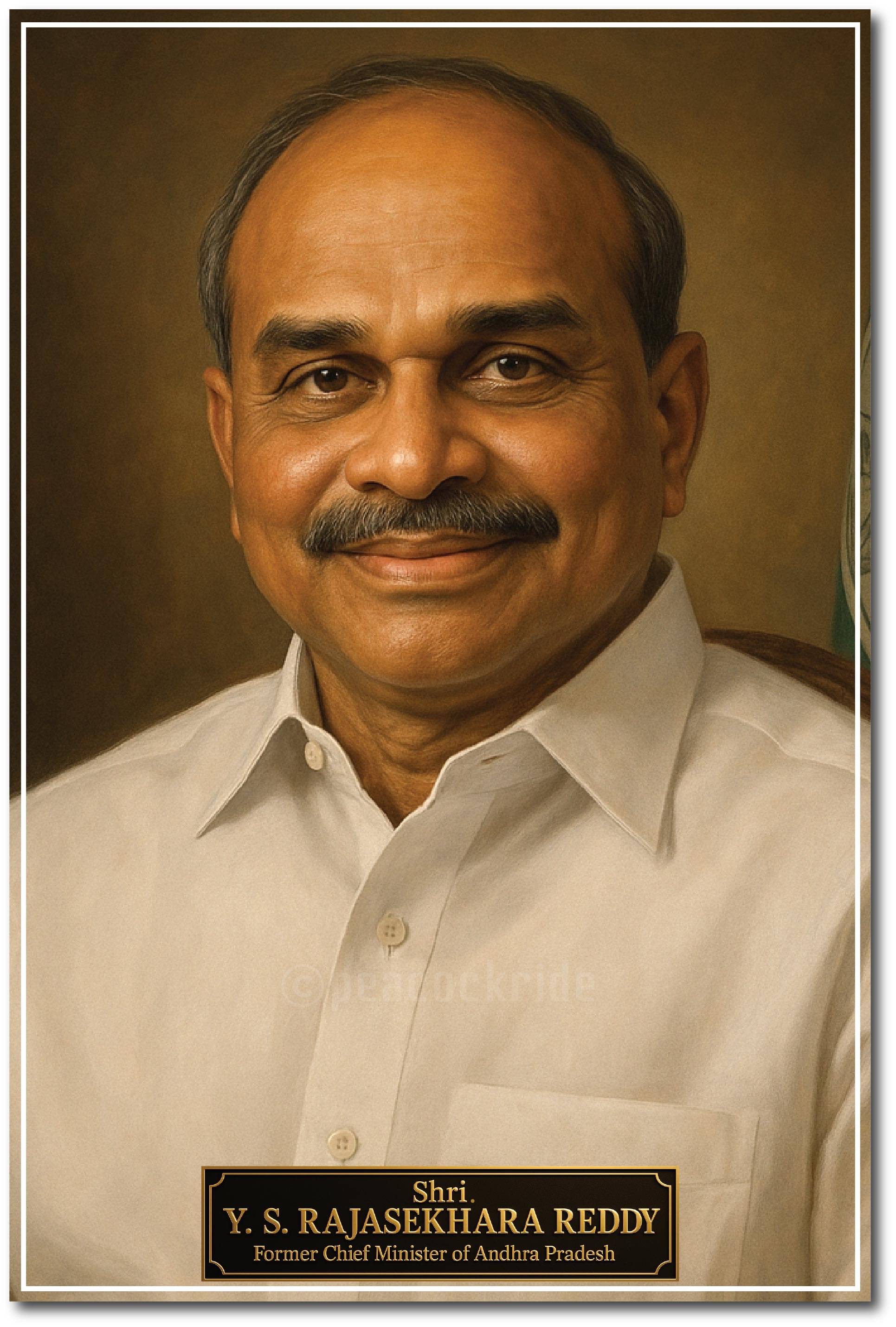 YS Rajasekhara Reddy I YSR Congress I Former Chief Minister of Andhra Pradesh I Wall Poster YS Rajasekhara Reddy I YSR Congress I Former Chief Minister of Andhra Pradesh I Wall Poster