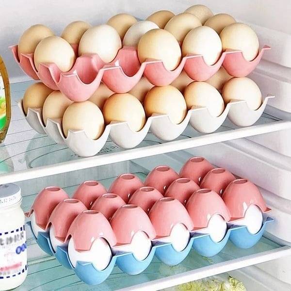     			deodap Plastic Multicolor Egg Container ( Set of 4 )