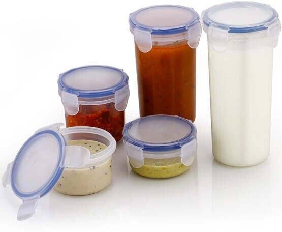     			deodap Plastic Multicolor Utility Container ( Set of 5 )