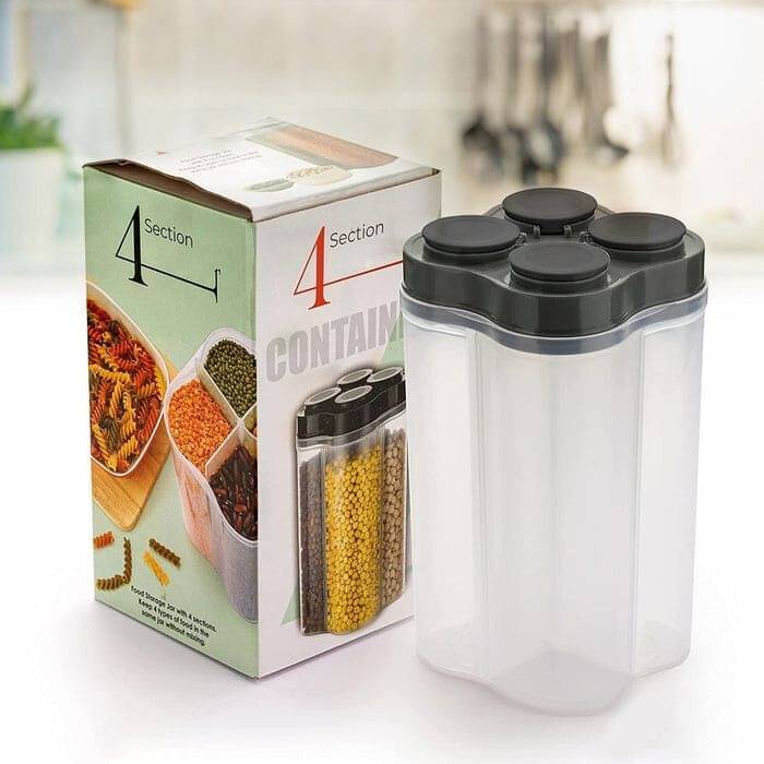     			deodap Plastic Transparent Food Container ( Set of 1 )