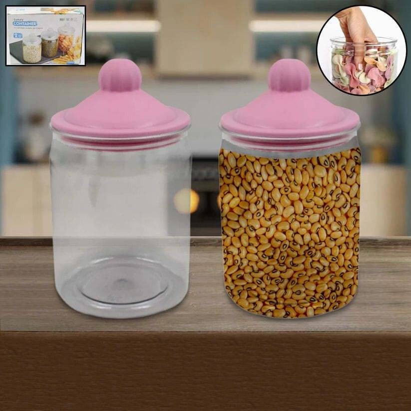     			deodap Plastic Transparent Food Container ( Set of 2 )