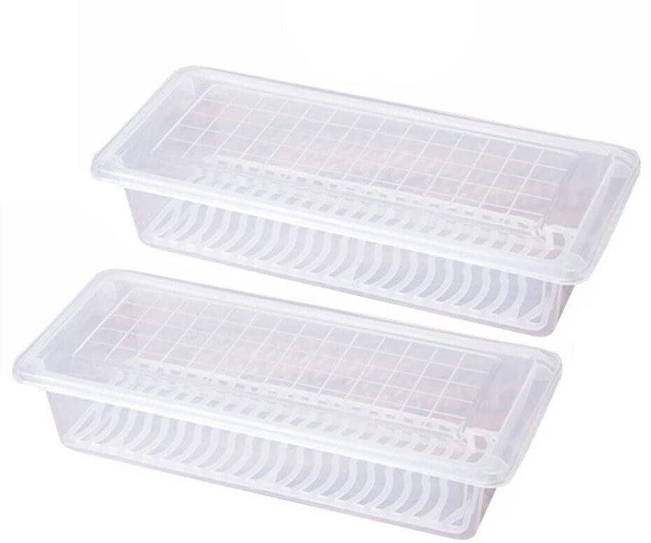     			deodap Plastic White Utility Container ( Set of 2 )