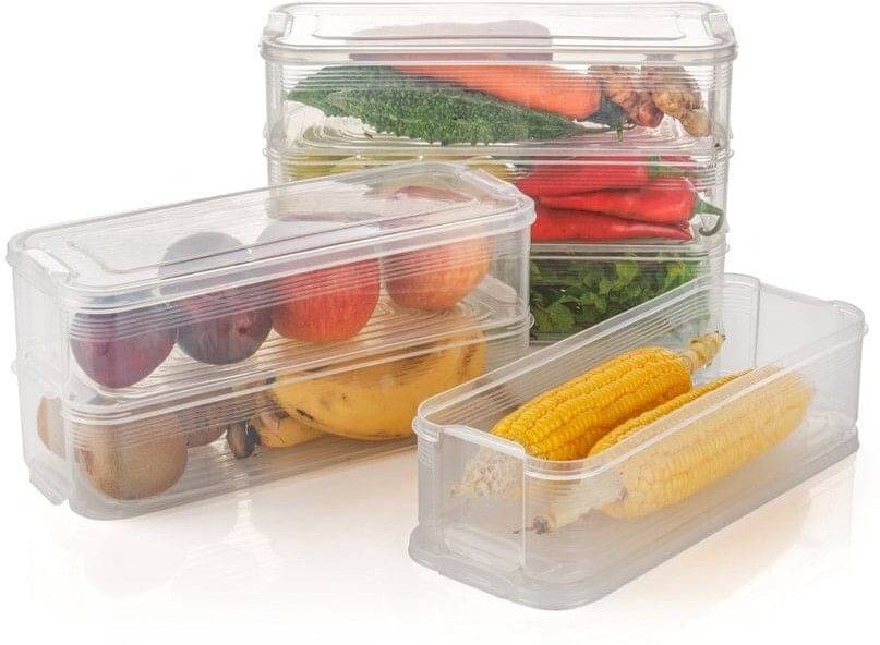     			deodap Plastic White Utility Container ( Set of 3 )