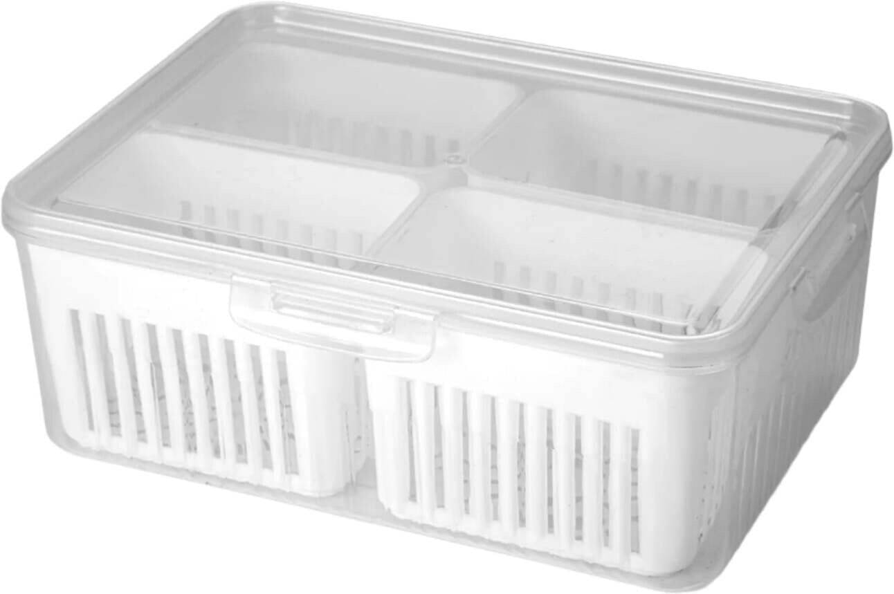     			deodap Plastic White Utility Container ( Set of 1 )