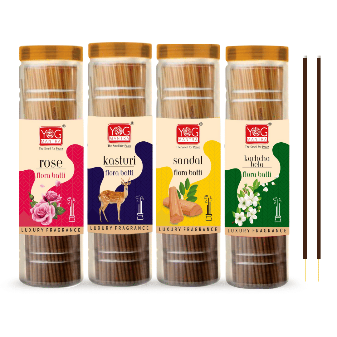yogmantra Incense Stick Mixed Fragrances 90 gm ( Pack of 4 ) yogmantra Incense Stick Mixed Fragrances 90 gm ( Pack of 4 )