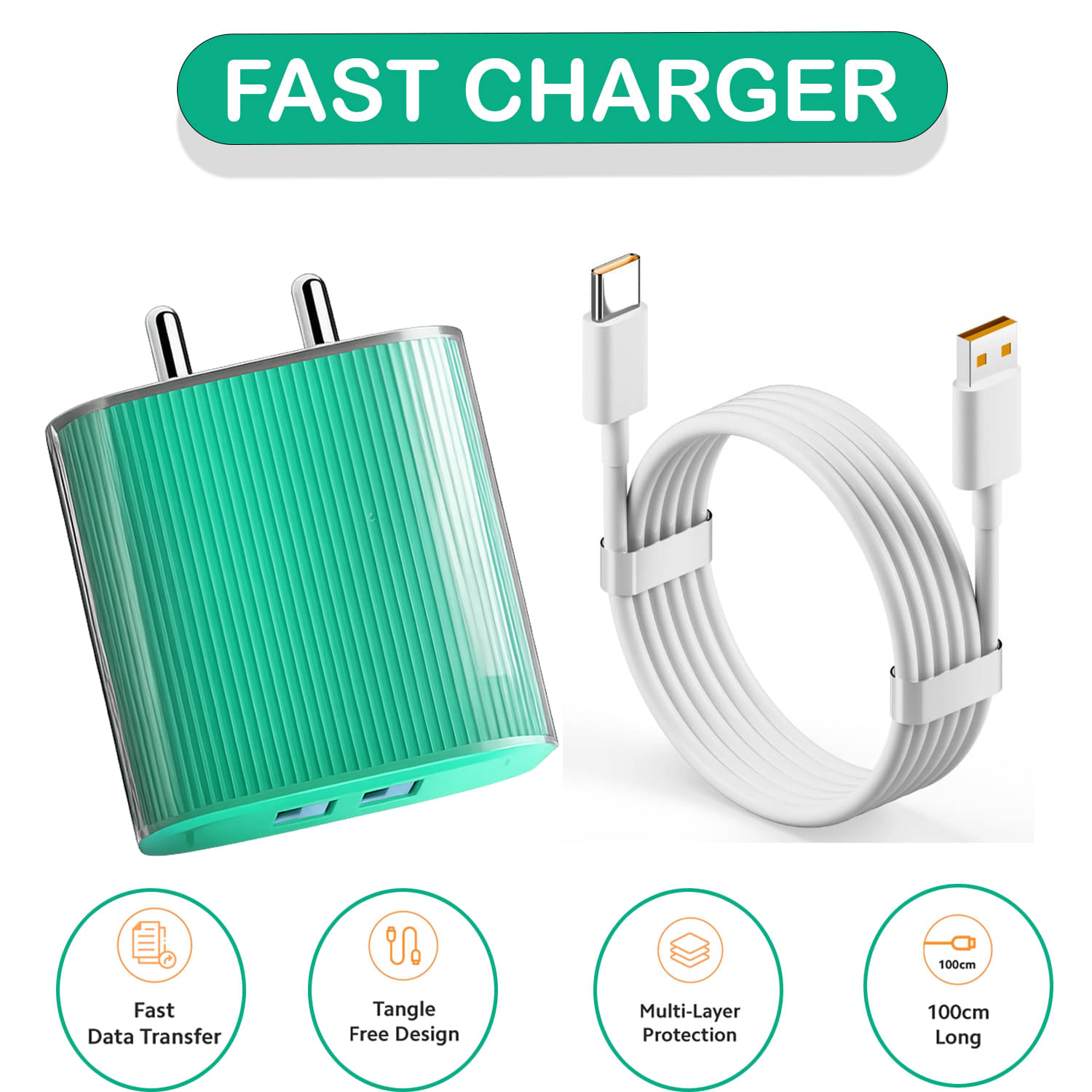     			20W Fast USB-C Charger Adapter with Smart IC Chip | Quick Charge Compatible for All USB-C  Devices | Compact & Travel-Friendly Power Adapter for Efficient, Safe Charging Anywhere