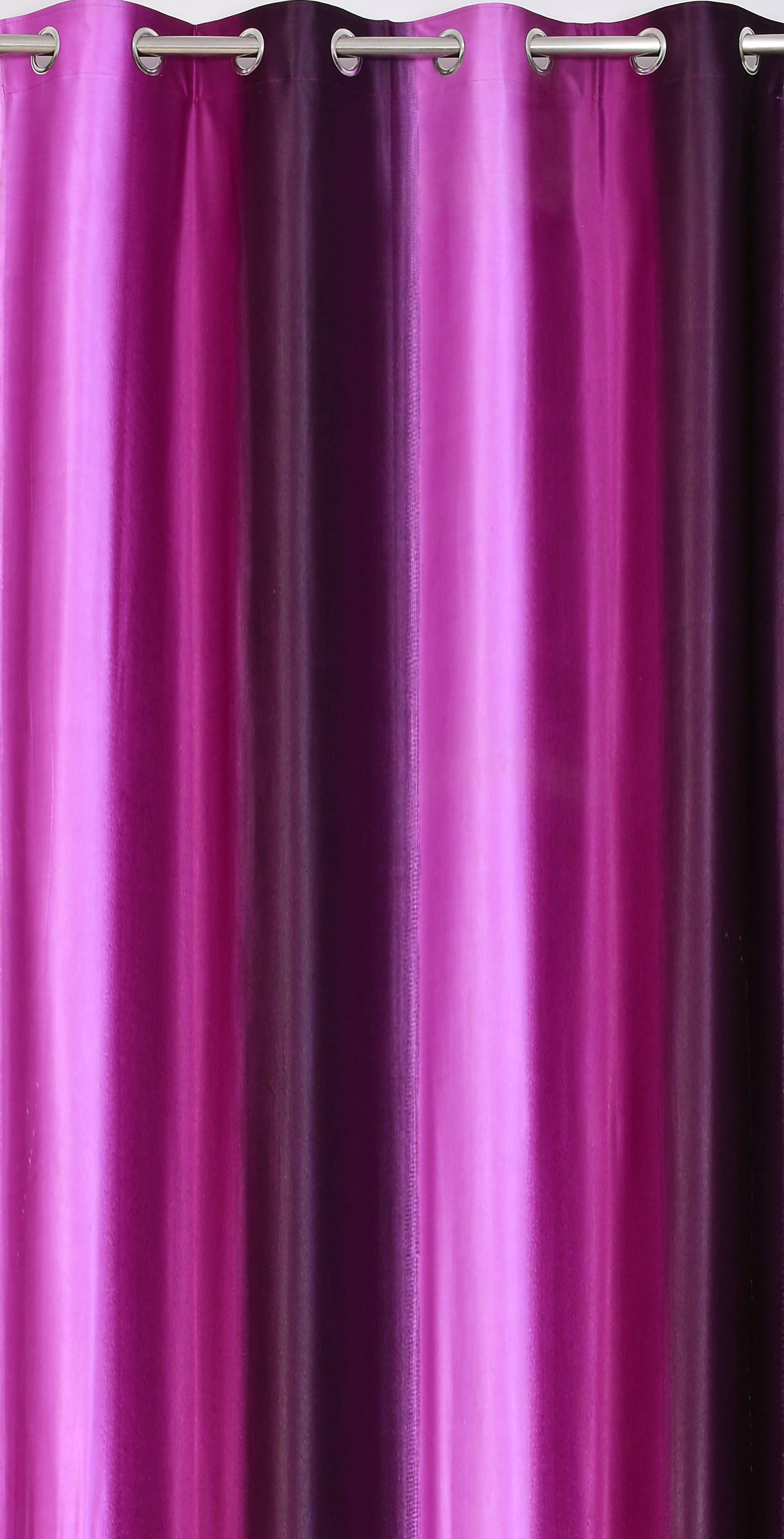 AADI TRADERS Floral Semi-Transparent Eyelet Curtain 9 ft ( Pack of 1 ) - Purple AADI TRADERS Floral Semi-Transparent Eyelet Curtain 9 ft ( Pack of 1 ) - Purple