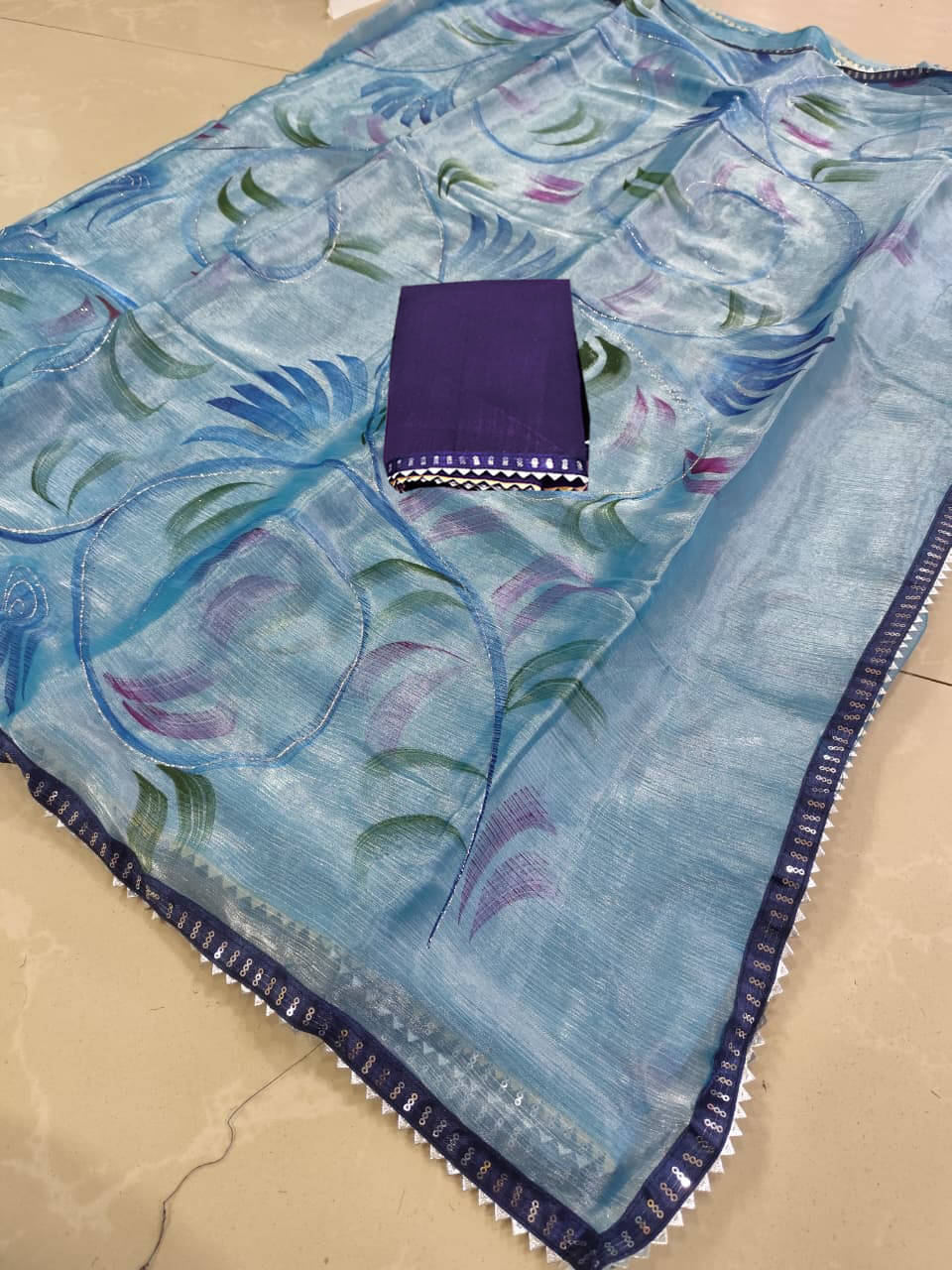 Avenue Creation Jimmy Choo Printed Regular Saree With Unstitched Blouse Piece ( Multicolor 1 ) Avenue Creation Jimmy Choo Printed Regular Saree With Unstitched Blouse Piece ( Multicolor 1 )