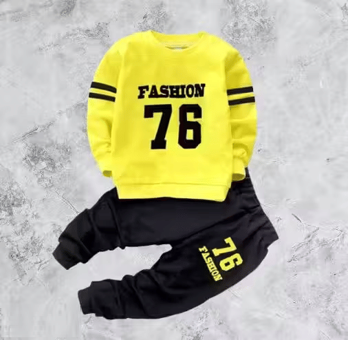 BABU TABU Pack of 1 Baby Boys Cotton T-Shirt & Trackpants Set ( Yellow ) BABU TABU Pack of 1 Baby Boys Cotton T-Shirt & Trackpants Set ( Yellow )