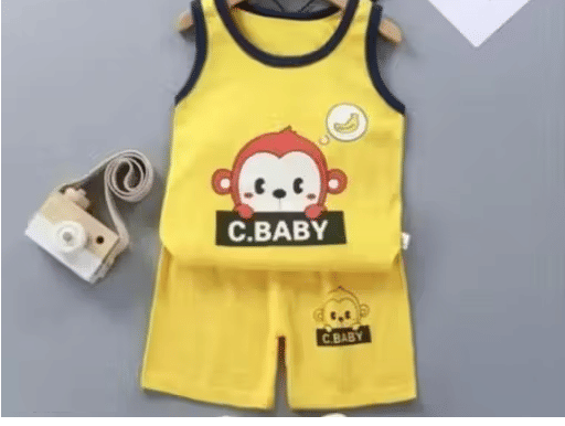 BABU TABU Pack of 1 Baby Boys Cotton Blend T-Shirt & Shorts Set ( Yellow ) BABU TABU Pack of 1 Baby Boys Cotton Blend T-Shirt & Shorts Set ( Yellow )