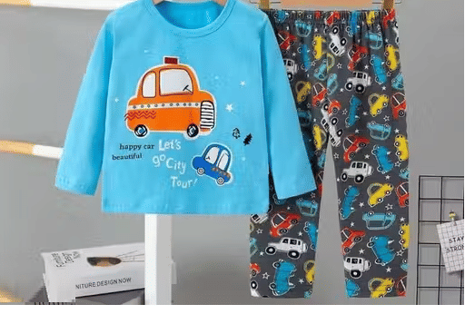 BABU TABU Pack of 1 Baby Boys Cotton Blend T-Shirt & Capris Set ( Blue )     			BABU TABU Pack of 1 Baby Boys Cotton Blend T-Shirt & Capris Set ( Blue )