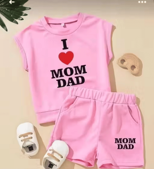 BABU TABU Pack of 1 Baby Boys Cotton Blend T-Shirt & Shorts Set ( Pink ) BABU TABU Pack of 1 Baby Boys Cotton Blend T-Shirt & Shorts Set ( Pink )