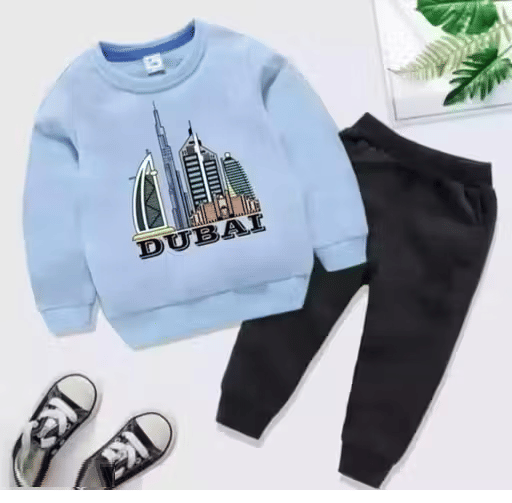 BABU TABU Pack of 1 Baby Boys Cotton Blend T-Shirt & Capris Set ( Blue )     			BABU TABU Pack of 1 Baby Boys Cotton Blend T-Shirt & Capris Set ( Blue )