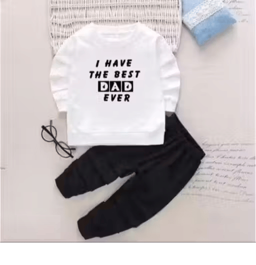     			BABU TABU Pack of 1 Baby Boys Cotton Blend T-Shirt & Capris Set ( White )