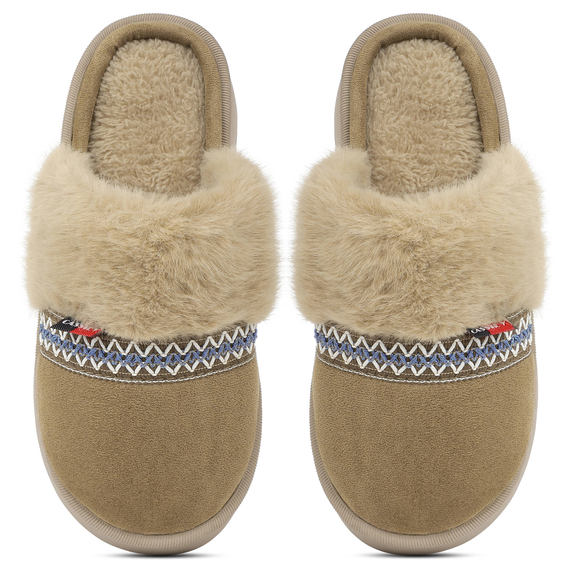     			CASSIEY Camel Women's Daily Slipper
