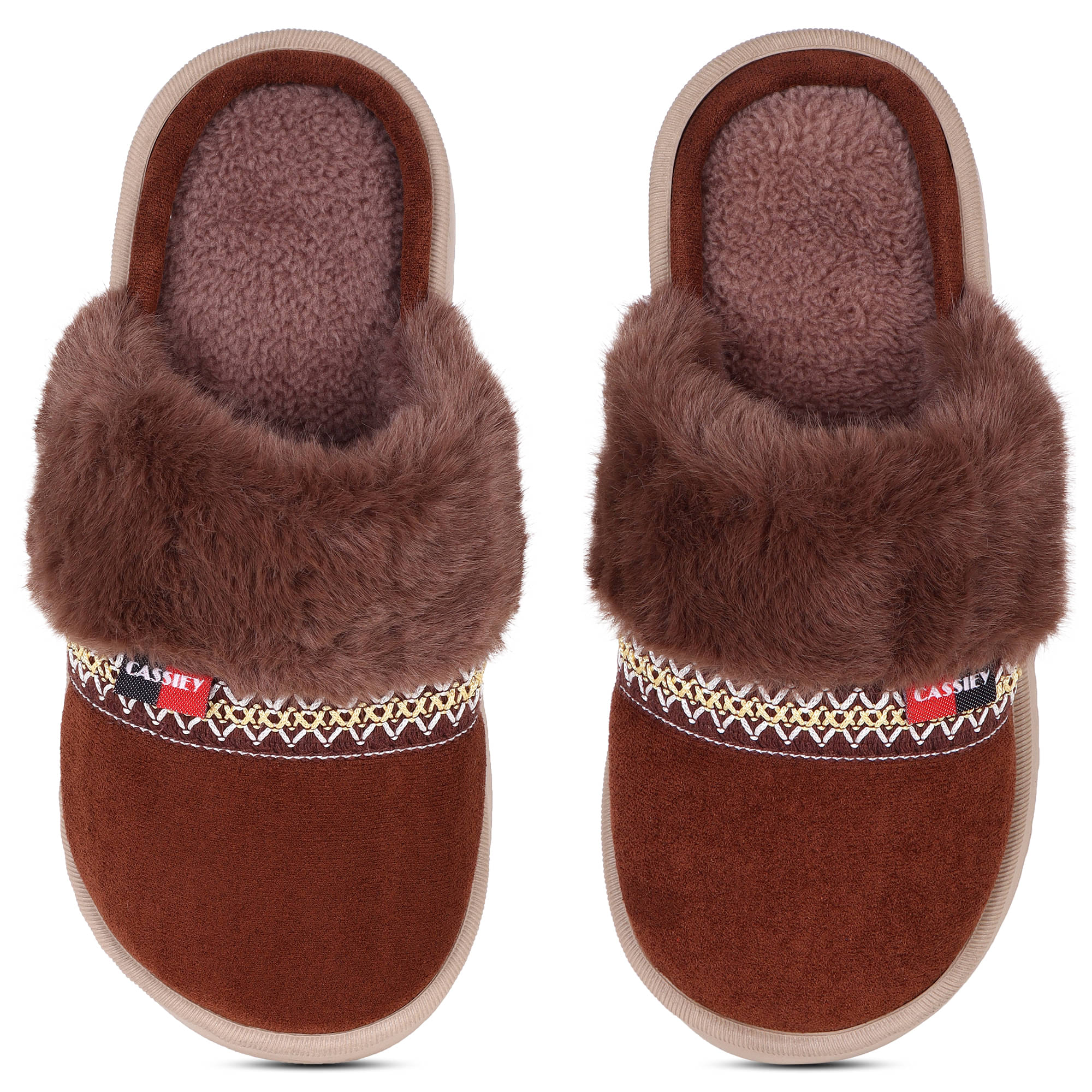    			CASSIEY Coffee Women's Daily Slipper