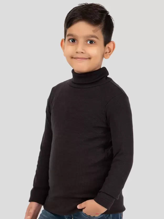     			CLOTHINA Pack of 1 Boys Fleece Sweater ( Black )