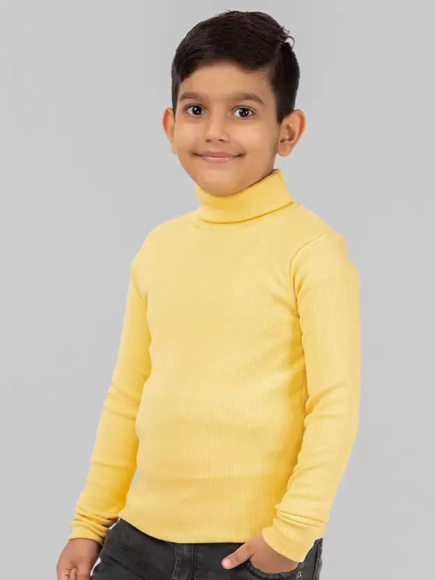     			CLOTHINA Pack of 1 Boys Fleece Sweater ( Yellow )