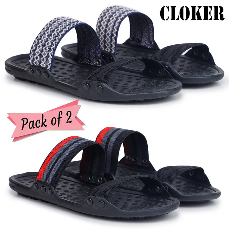     			Cloker Multi Color Men's Slide Flip Flop
