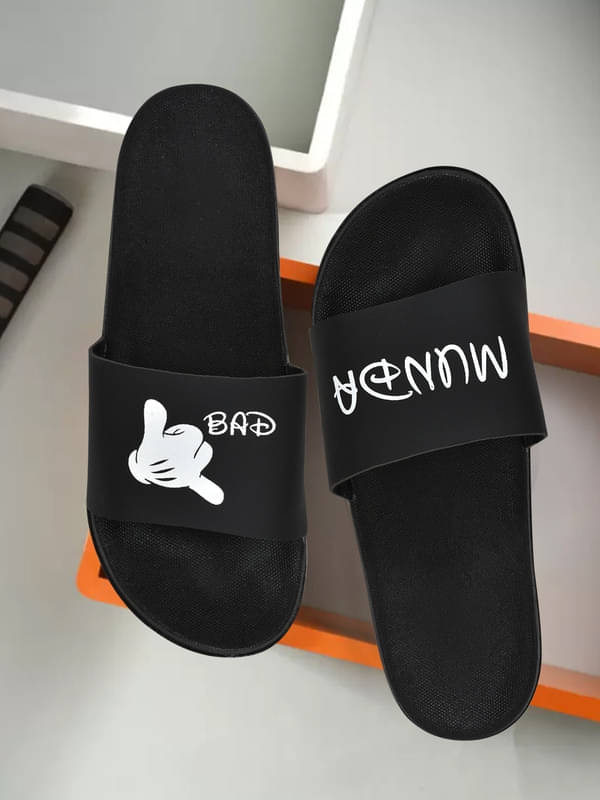     			Cloker White Men's Slide Flip Flop
