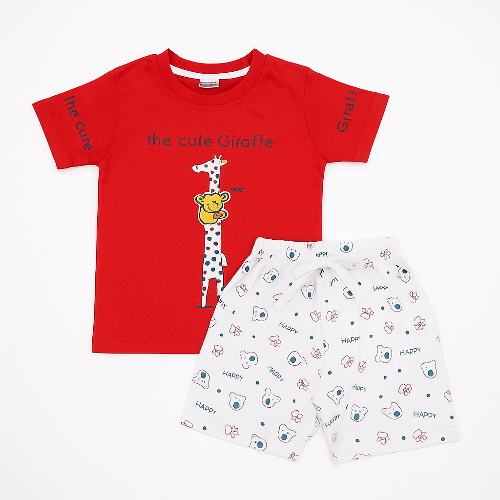 Daughters Enterprise Pack of 1 Boys Cotton T-Shirt & Shorts Set ( Red ) Daughters Enterprise Pack of 1 Boys Cotton T-Shirt & Shorts Set ( Red )