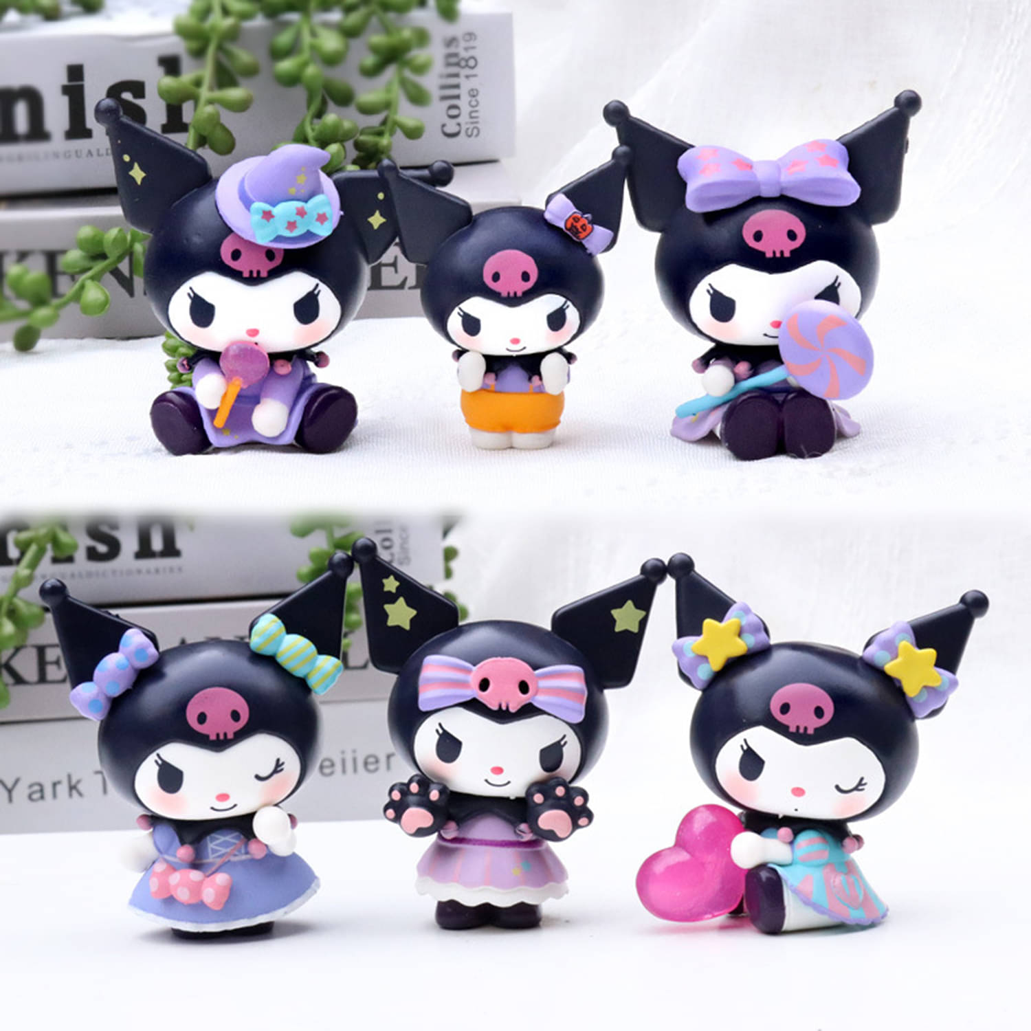 Dealseven Fashion Cute Anime Doll Figure Set Of 6 Dealseven Fashion Cute Anime Doll Figure Set Of 6