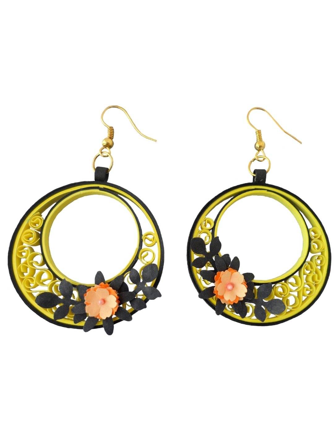     			Designer's Collection Multi Color Drop Earrings ( Pack of 1 )