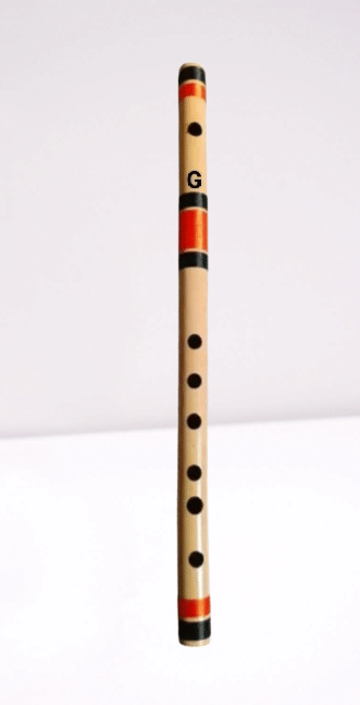     			G Scale Six Holes Bamboo Flute Best Combination of Threading Red & Black 17 inch Size & 45 Centimeter Length