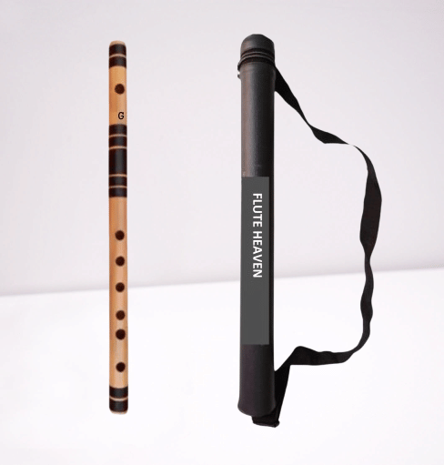     			G Tune Scale Middle Size Bamboo Flute 17 inch Best Combination of Threading Black & Black This is a Unique Flute