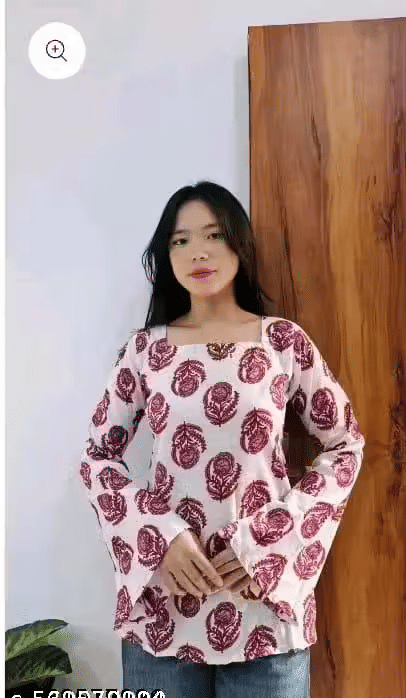     			GENERIC DARSHI ENTERPRISES Women Rayon Printed Straight Kurti ( Pink )