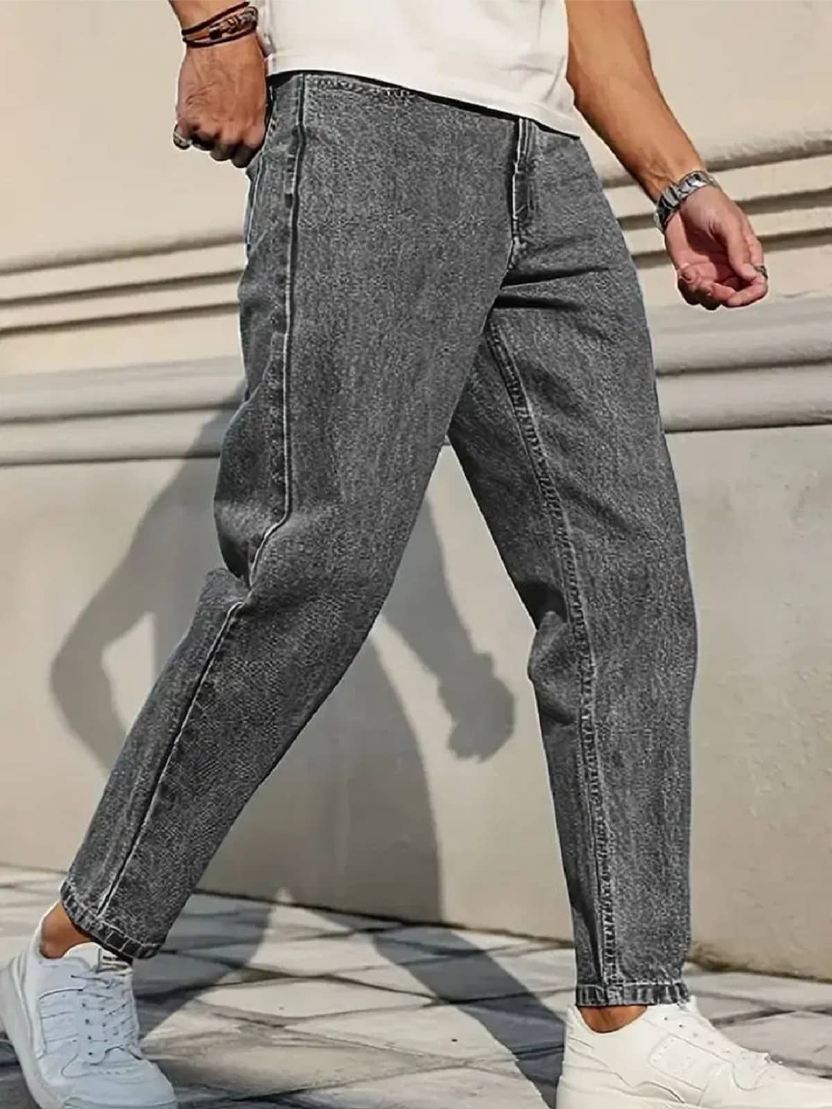 GF Dyed Men's Jeans - Charcoal ( Pack of 1 ) - Jeans | Buy online on ZillyBuy