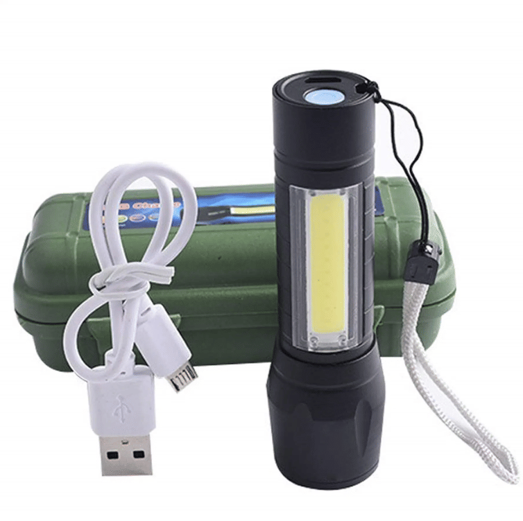     			Generic - 7W Rechargeable Flashlight Torch ( Pack of 1 )