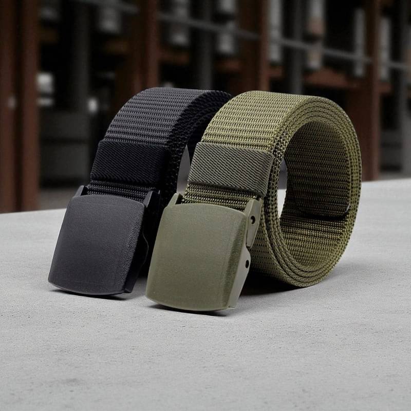 Generic - Multi Canvas Men's Casual Belt ( Pack of 2 ) Generic - Multi Canvas Men's Casual Belt ( Pack of 2 )