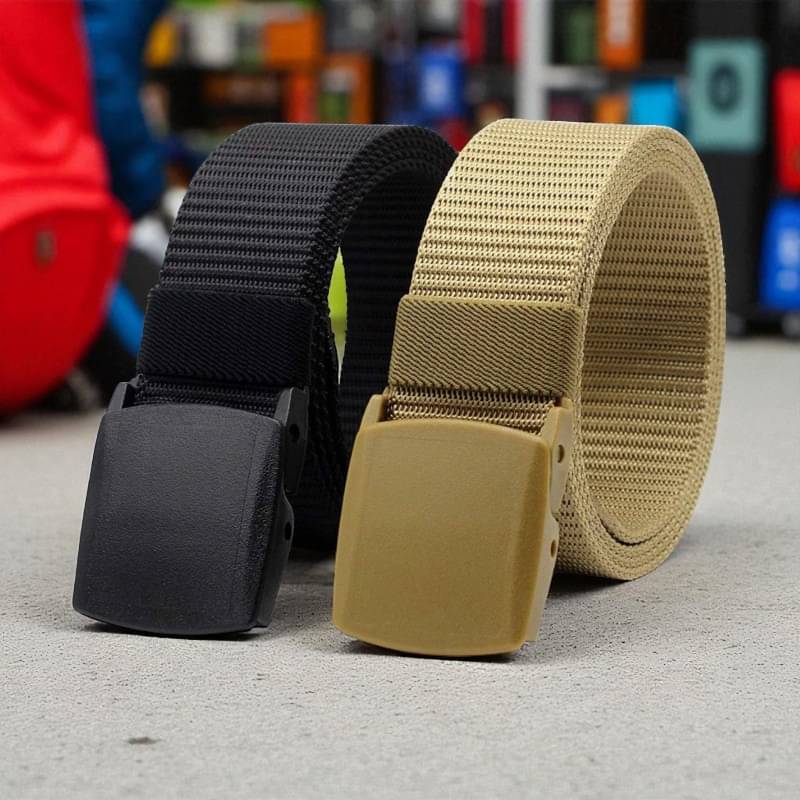 Generic - Multi Canvas Men's Casual Belt ( Pack of 2 ) Generic - Multi Canvas Men's Casual Belt ( Pack of 2 )