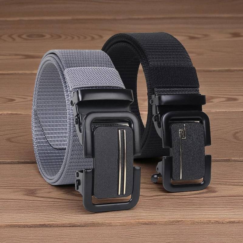     			Generic - Multi Canvas Men's Casual Belt ( Pack of 2 )