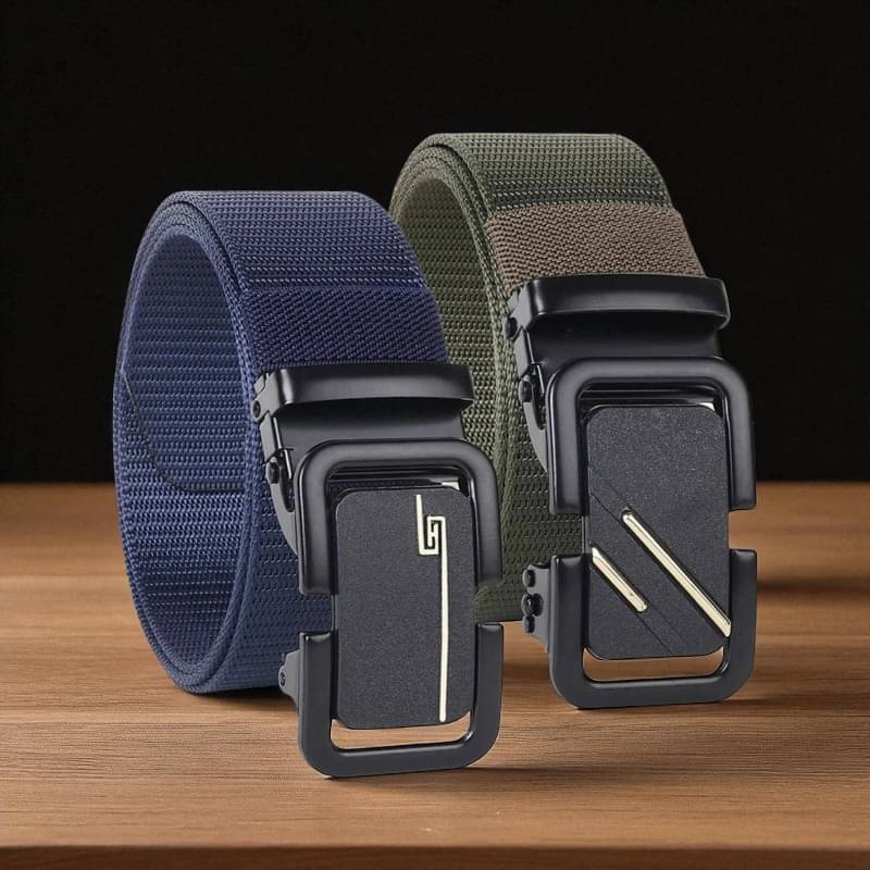 Generic - Multi Canvas Men's Casual Belt ( Pack of 2 ) Generic - Multi Canvas Men's Casual Belt ( Pack of 2 )
